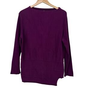 Haiku Purple Knit Sweater Sz M